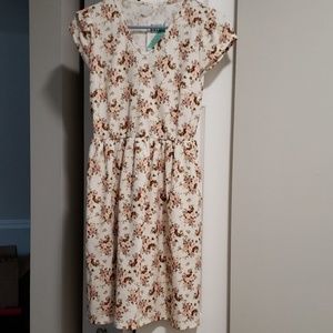 Honey and lace Windsor Dress with pockets